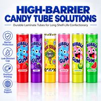 Tube d'emballage en aluminium et plastique haute barrière, impression UV personnalisée, bouchon à vis, conteneur de qualité alimentaire pour confiture, sauce, bonbons