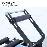 Machine d'étiquetage de bouteilles de vin rondes semi-automatique de bureau ZONESUN ZS-TB16P