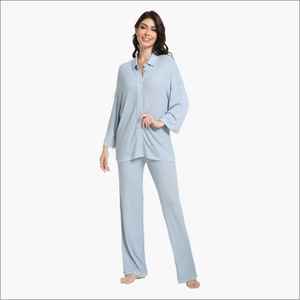 Pijamas de Mujer de Alta Calidad, Tejido Modal, Manga Corta, Personalizables, Conjunto de Ropa de Dormir Transpirable - Product Image 1