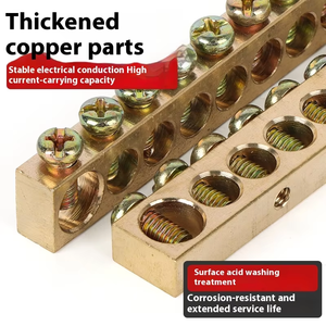 كتلة طرفية ، بسبار ، كتلة أرضية صفرية ، كتلة طرفية نحاسية ، صندوق توزيع نوع A10 ، كتلة طرفية بسلك التأريض - Product Image 3