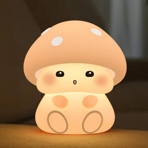 Mantar pil gece lambası kız Led lamba USB Mini dokunmatik lamba dekorasyon için sevimli hayvan gece lambası - Product Image 2
