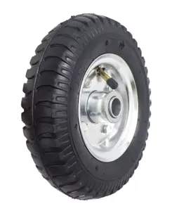 8 inch 2.50-4 pneumatic rubber wheel pu wheel for air compressor wheelbarrow hand truck trolley