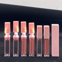 Tubes de gloss à lèvres personnalisés avec lumières LED, emballage de gloss à lèvres, logo personnalisé, gloss à lèvres avec lumière et miroir