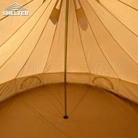 Tente cloche de glamping de luxe en toile de coton 3-5m pour safari et yurt extérieur