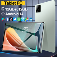 Tablet PC Pad6s de 10.1 Pulgadas a Precio de Fábrica, 12GB+512GB, Pantalla HD, Android 14, Tablet Educativa y de Entretenimiento