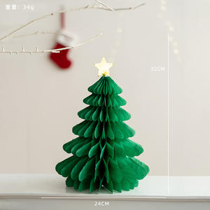Honeycomb Paper <b>Christmas</b> Tree <b>Christmas</b> Hat Snowflake Hanging Decorations <b>for</b> Festive <b>Novelty</b> Ornament <b>Christmas</b> <b>Gifts</b> Favor - Product Image 5