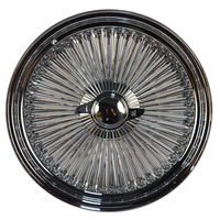 Velg Kawat Baja Custom 72/100 Jari-jari, Model Cross/Straight Lace Spoke Standard/Reverse, Ukuran 13-22 Inch, Warna Emas/Perak Baru