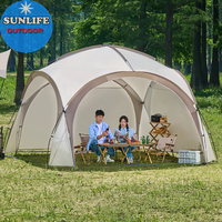 Tente à auvent de haute qualité, tente en toile durable de 4,2 m, imperméable, pour le camping en plein air, tente à auvent pour 8 à 12 personnes, fabrication en usine