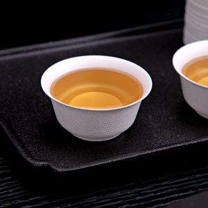 Gobelet à thé <span class=keywords><strong>Kung</strong></span> <span class=keywords><strong>Fu</strong></span> jetable de 50 ml en pulpe de canne à sucre, gobelet en papier épaissi biodégradable pour la dégustation - Product Image 4