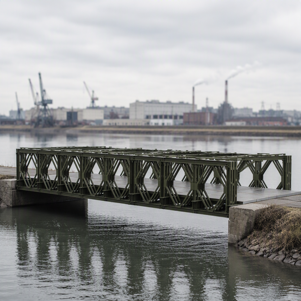 Flat Bridge Model Cost-Effective Modular Bridge Bailey Bridge for Highway for Sale Direct ...