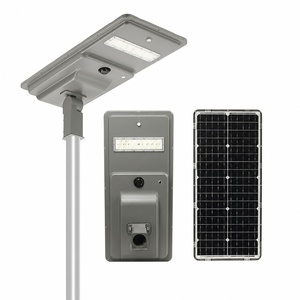 5 Years Warranty IP66 20W 30W 60W 80W 100W 120W 160LM/W LiFePO4 Battery PIR <b>Motion</b> Integrated Solar Street <b>Light</b> - Product Image 1