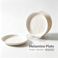 Assiette en mélamine à motif rocheux japonais - Vaisselle haut de gamme pour la maison