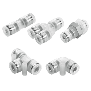 Conexiones Neumáticas FESTO NPQP de Acoplamiento Rápido NPQP-L-R14-Q8-FD-P10, Conexiones de Tubo Roscadas a Presión, Disponibles en Stock - Product Image 1