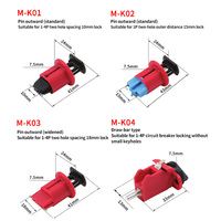 QVAND Mini CB Lockout Laser-Conception imprimable et portable pour les applications électriques mondiales