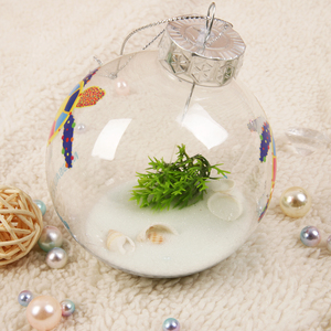 <span class=keywords><strong>ลูก</strong></span>บอลคริสต์มาส PET รุ่นใหม่ปี 2026 พร้อมทรายสีขาวและสไตล์มหาสมุทร - Product Image 5