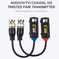 Balun de Video CCTV de 8MP, Monitor de 2KV, Conector RJ45, AHD/CVI/TVI, CAT5/6 UTP, BNC Activo de Plástico, Alcance de 300m, HLVISUS