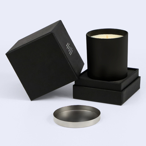 Wholesale Best seller candle jars with lid and boxes packaging cylinder brown craft paper candle boxes