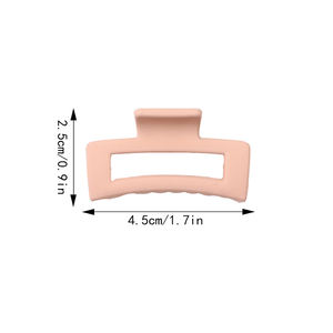 קוריאני נשים מט פלסטיק 4.5cm שיער טופר בנות טרנדי חלבית קטן טופר קליפים Morandi צבע כיכר טופר שיער קליפ - Product Image 6