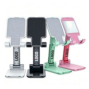 Wholesale Custom Logo Promo Gift Adjustable Folding Mobile <b>Stand</b> Universal Desktop <b>Tablet</b> Holder for All Phone - Product Image 1