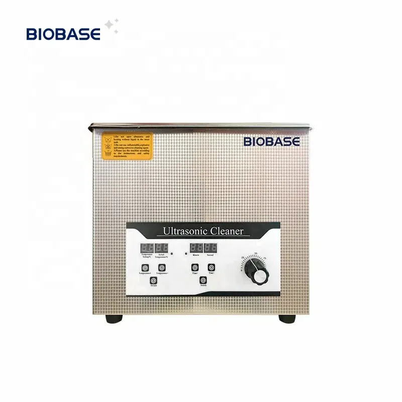 Pulitore ad ultrasuoni BIOBASE display a LED in PVC 6L 10L 15L capacità pulitore ad ultrasuoni