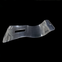 Plaque Courbe en Polycarbonate Usinée CNC de Précision, Bouclier Transparent S-Bent Personnalisé, Feuille de Plastique PC Thermoformée et Gravée