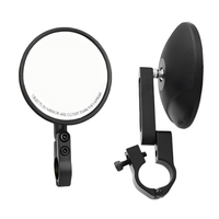 Rétroviseur latéral de moto résistant aux intempéries et à la corrosion, avec filetages standard 8/10 mm et accessoires de lentilles remplaçables