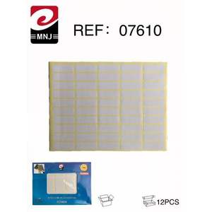 Étiquettes adhésives Mnj, feuille quadrillée 120 mm x 80 mm pour l'étiquetage des emballages, 12 pièces - Product Image 3