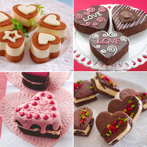 Molde de Silicona para <span class=keywords><strong>Pastel</strong></span> en Forma de Corazón de 6 Cavidades, para el Día de San Valentín, para Hornear Pasteles y Chocolate, Antiadherente, Ecológico, para Postres - Product Image 2