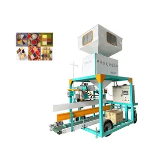 15kg 20kg 50kg woven paper bag multifunctional wood pellets anima l feed pellets filling packaging sealing machine price