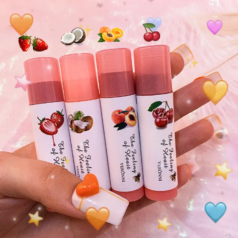 Custom Label Daily Anti Dry Lip Balm Fruit Lipstick Long Lasting Moisturizing Lip Balm