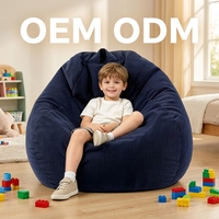 Prix compétitif direct fabricant : Pouf moderne compressé et confortable pour enfants, canapé paresseux pour salon domestique