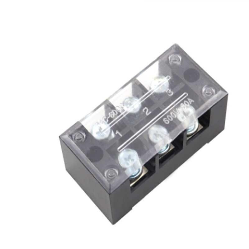 TBC Series Terminal Block Row 60A Connection Lug Plate, Covered