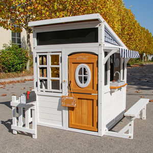 Maison de jeu en bois pour enfants, jouet d'extérieur pour cour, jardin, parc - Product Image 1