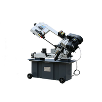 Machine à scier métallique multifonctionnelle à découpe d'angle 220V/380V 1100W 7 pouces, scie à ruban durable