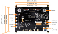 Moniteur tactile de 5 pouces avec écran tactile capacitif 800*480 Interface USB HD-MI pour Raspberry Pi Xbox PS4 PC Mac Window