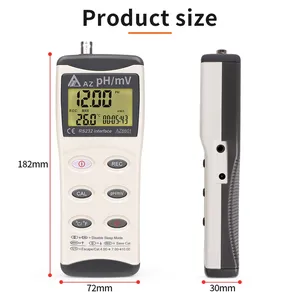 AZ8601 Hochpräziser wasserdichter PH/ORP/MV/TEMP-Wasser qualitäts tester OEM/ODM-unterstützter <span class=keywords><strong>Aquarium</strong></span>-Aquakultur monitor - Product Image 5