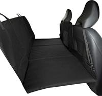 Accessoire de véhicule pour chiens et chats, housse de protection de siège arrière de voiture, plateforme multi-panneaux et sac de barrière de voyage, noir
