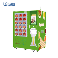 LE221B Distributeur automatique de nourriture entièrement automatique avec micro-ondes chauffant pour aliments surgelés