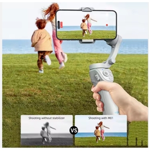 AI genggam 2025 M01 <span class=keywords><strong>3</strong></span> cerdas, untuk penstabil Gimbal sumbu, Tripod siarang langsung Anti guncangan, ponsel 360 derajat - Product Image 6