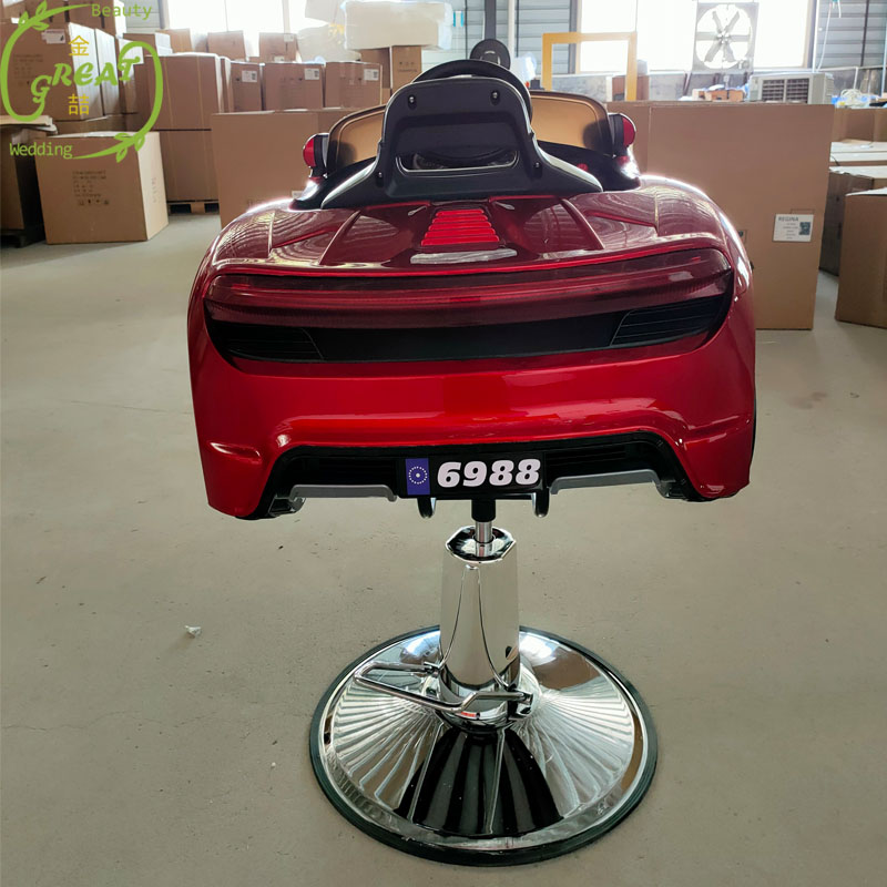 Great Foshan Factory Hot Sale Hair Cutting Chair Salon Stylist Modern Red Hair Kids Salon Chair For Children