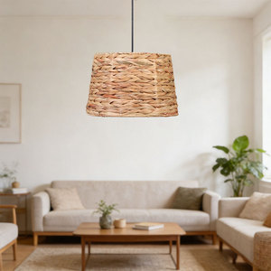 <b>Rustic</b> Cone Lampshade Natural Color Eco Friendly For Restaurant Homestay <b>Lighting</b> <b>Fixtures</b> - Product Image 4