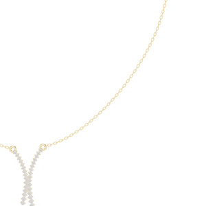 Collier Lariat Haut de Gamme Designer avec Diamants Pavés Entrecroisés en X, Bijou Personnalisé, Cadeau pour Femme au Meilleur Prix - Product Image 2