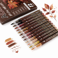 Stylo marqueur acrylique à encre liquide, 12 couleurs pour étudiants, mélangeables et résistants à la décoloration, ensemble scolaire et de papeterie, cadeau pour enfants