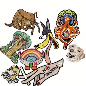 Design Wholesale Creative Embroidered Fashionable English Letter Cute <b>Patches</b> - Product Image 1