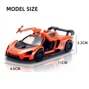 Modèle YZ en gros, échelle 1/43, <span class=keywords><strong>GT</strong></span> R8 P1, voiture de course en métal à tirer en arrière, porte ouvrante, voiture de sport en métal moulé sous pression, roues mobiles, cadeau pour garçons - Product Image 4