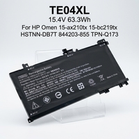 Penggantian Baterai Laptop TE04XL 15.4V 63.3Wh untuk HP Omen 15-ax210tx 15-bc219tx HSTNN-DB7T 844203-855 TPN-Q173 Li-ion 4-Cell