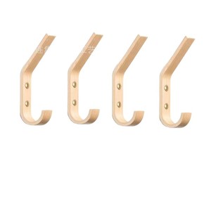 Wooden <b>Wall</b> <b>Hooks</b> For Entryway Home Clothing Hat Storage Easy Install <b>Wall</b> Mounted Type - Product Image 5