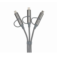 Adaptor Daya GaN 65W Grosir Pabrik Kabel 1.5m (2 L 1 Micro USB 3 Type-C) PD3.0/PPS/QC4.0/SCP Laptop Proteksi OVP