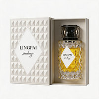 Flacon vaporisateur vide élégant et tendance, couleur personnalisée, 50 ml, flacon de parfum avec couvercle noir