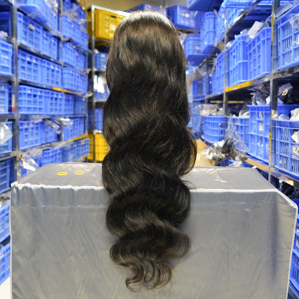 Perruque avant de dentelle de vague de corps